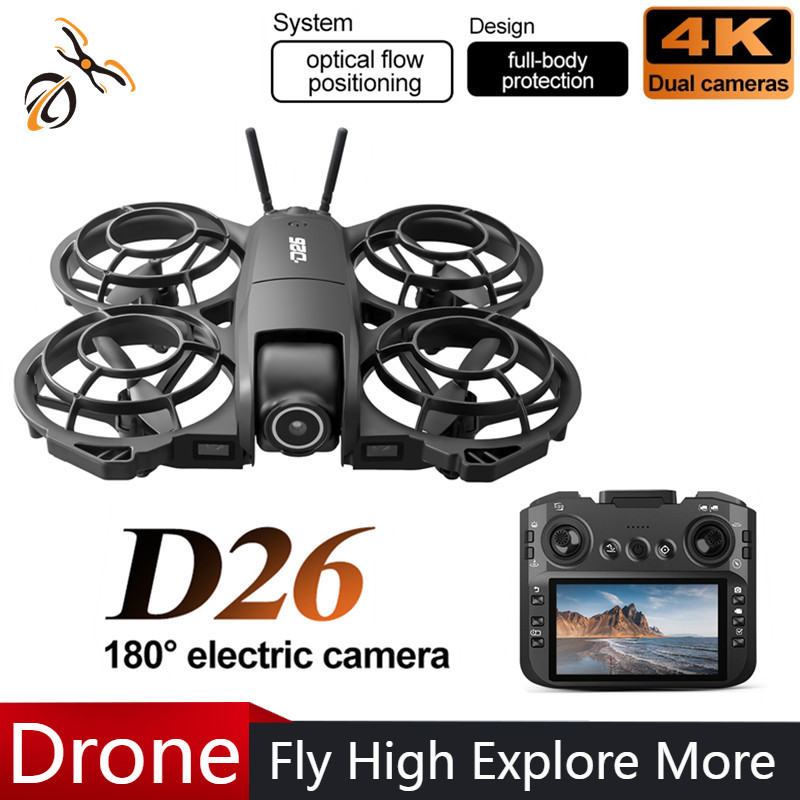 D26 Drone 4K Aerial HD 180° Ca - огляд і ціна Drone Controller Screen