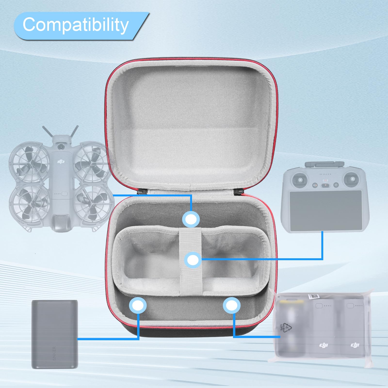 Portable Case for DJI Neo 2 Fl - огляд і ціна Drone Carrying Case